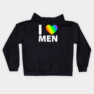 I love men | gay lgbt Kids Hoodie